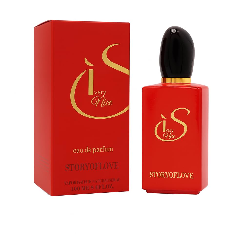 Women's Perfume, Very Nice Eau de Parfum for Women, Red Bottle with Black Cap, Tuberose Vanilla Patchouli Fragrance, Long- Lasting, 100ml / 3.4 fl.oz