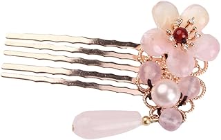 FOMIYES 1Pc Pente De Cabelo Acessórios De Cabelo Pente De Cabelo De Cristal Headpiece Pérola Acessórios De Cabelo De Casamento Flor Grampos De Cabelo Para Grampos De Cabelo De