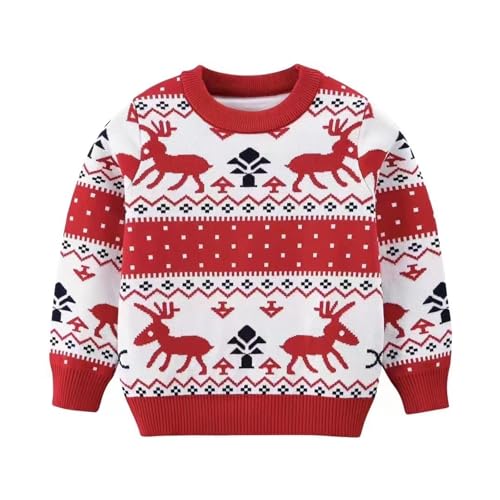 Image of Ugly Christmas Sweater for Girls Funny Xmas Knit Pullover Shirts Kids Child Holiday Jumper Tops Outfit 2-14 Years