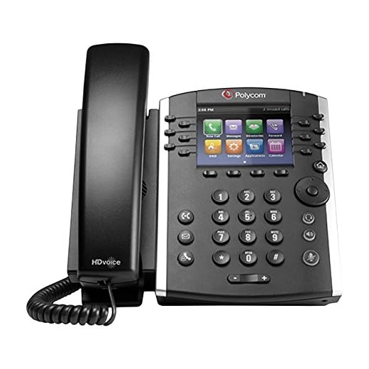 Polycom 2200-46157-025 VVX 400 IP Business PoE-Telefon (Netzteil nicht im Lieferumfang enthalten)