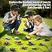 Totsmile Realistic Bug Toy Set for Kids,12PCS Insect Figurines Educational Insect Models, STEM Learning Science Toys, Halloween Toy Cake Toppers Christmas Birthday April Fool's Day Prank Gifts
