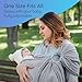 Ring Sling Baby Carrier - USA Lab Tested, 100% Natural Cotton Muslin, Breathable & Ergonomic Ring Sling Grey