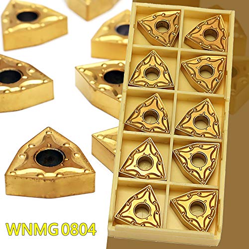 Lianai Conjunto de suporte de ferramenta de torneamento de torno de 20 mm MWLNR2020K08 + 10 pastilha