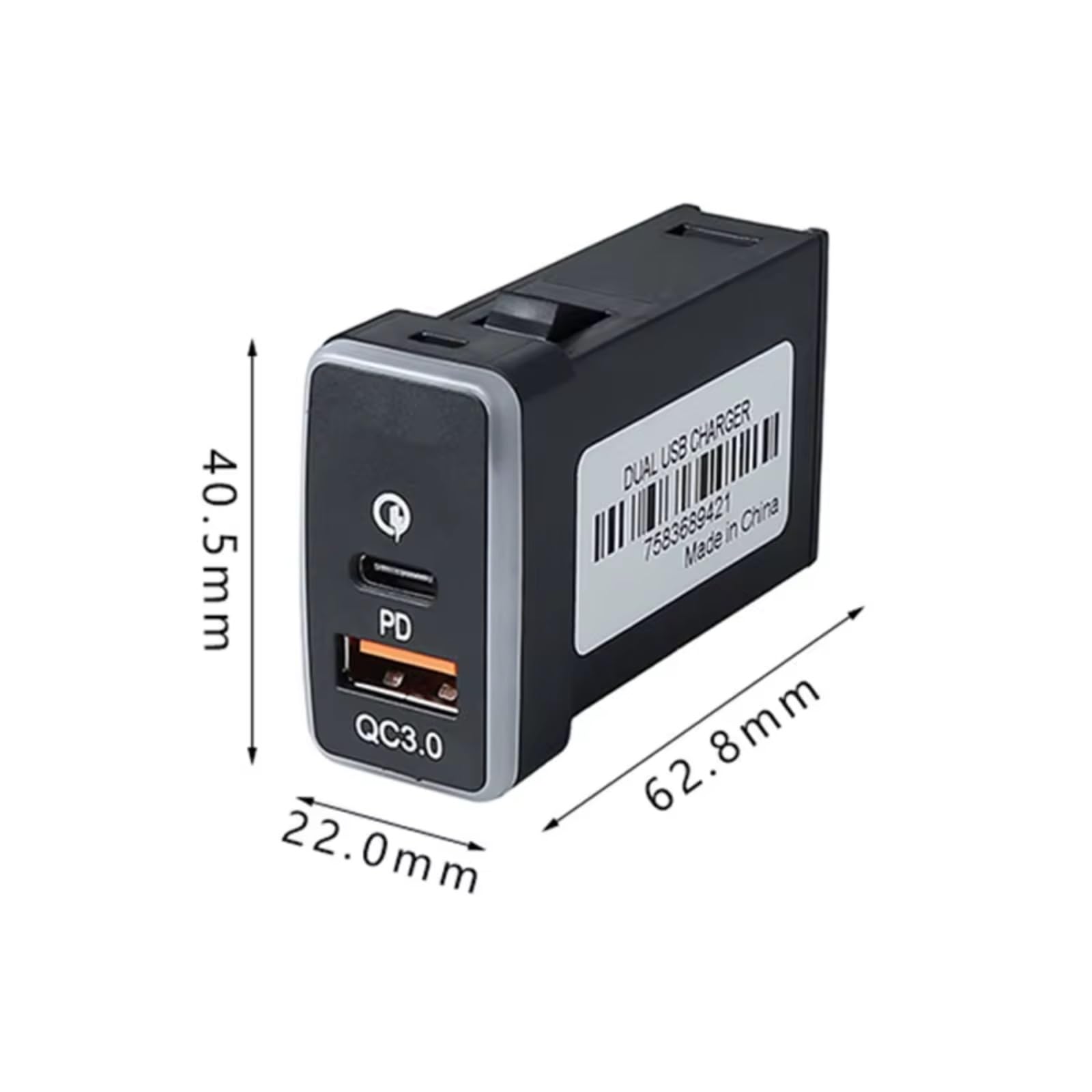 Consola USB Socket AUX Compatible Con Toyota Para Prado FJ Para LC120 Coche Para Cargador 12V/24V QC3.0 Adaptador Rápido Accesorio Teléfono Puerto USB Coche