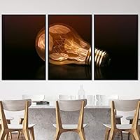 3 Piece Framed Canvas Wall Art Abstract Industrial Modern Art Multicolor Patterns Canvas Prints Home Artwork Decoration for Living Room,Bedroom - 16