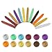Produktbild DECARETA 12 Stücke Antik Siegellack Sticks mit Docht Feuer Manuskript Siegelwachs Briefe Dichtung für Retro Vintage Wachs Siegelstempel,12 Farben