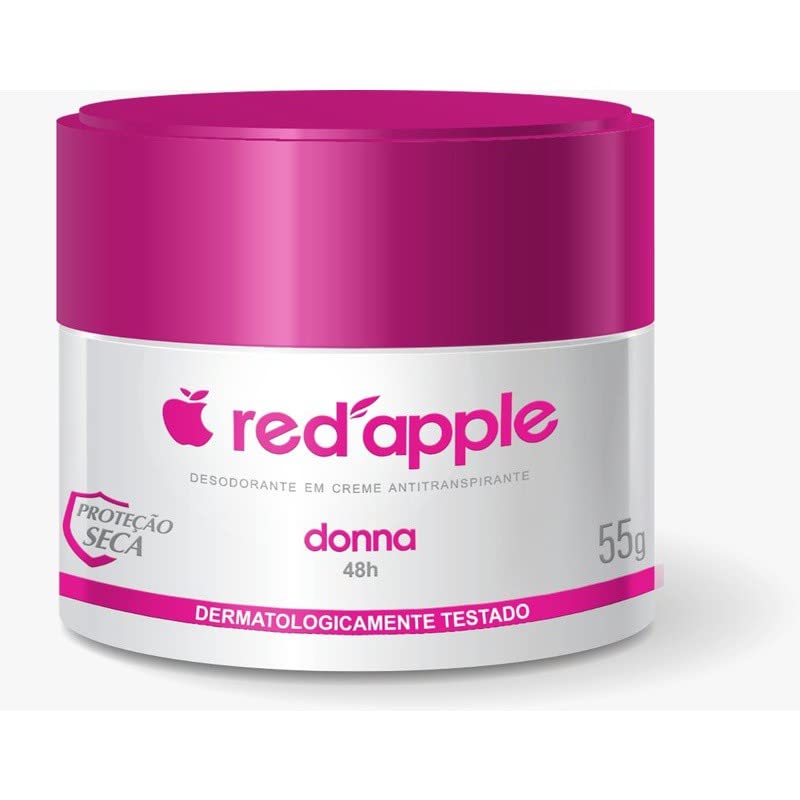Red Apple Desodorante Creme Donna, Branco