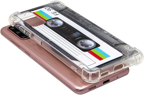 Miniatura 8 de Funda para Galaxy S20 con esquinas reforzadas TPU suave parachoques retro cassette cinta caso compatible con Samsung Galaxy S20