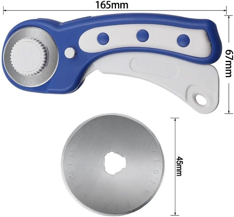 45mm hand-held ceramic knife rotary hob round blade cutting cloth leather ceramic knife cutting cloth tool - (Color: pink)