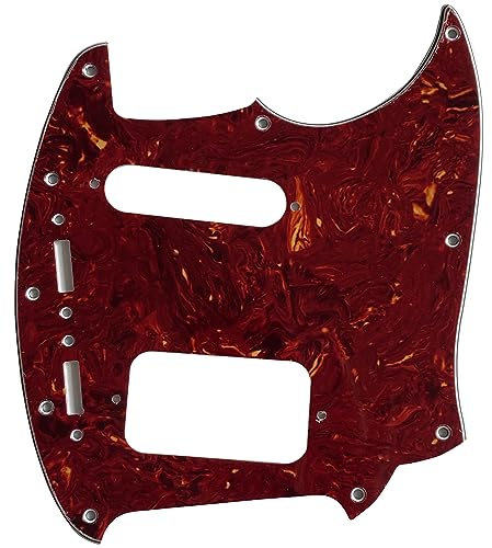 For Fender Kurt Cobain Jag-Stang Style Guitar Pickguard (4 Ply Red Tortoise)