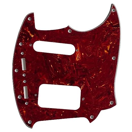 Golpeador para guitarra Fender Kurt Cobain estilo Jag-Stang (4 capas de tortuga roja)