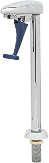T&S Brass B-1210-01 Glass Filler, 10-Inch Deck Mount Pedestal, 1/2-Inch Npt Male Shank