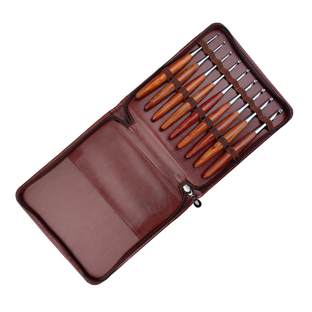 Ergonomiczny uchwyt szydełko 3,5 mm - 8,0 mm drewniany uchwyt szydełko do robienia na drutach