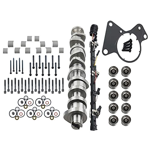NICEKE Nockenwellensatz Leitungssatz + 8 x Hydrostössel 038109309A 070109101Q 070971033 Kompatibel mit BNZ BPC BPD BPE 2.5 R5 TDI