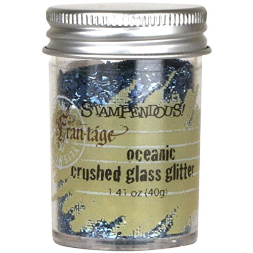 Stampendous Frantage Crushed Glass Glitter for Arts and Crafts, Oceanic