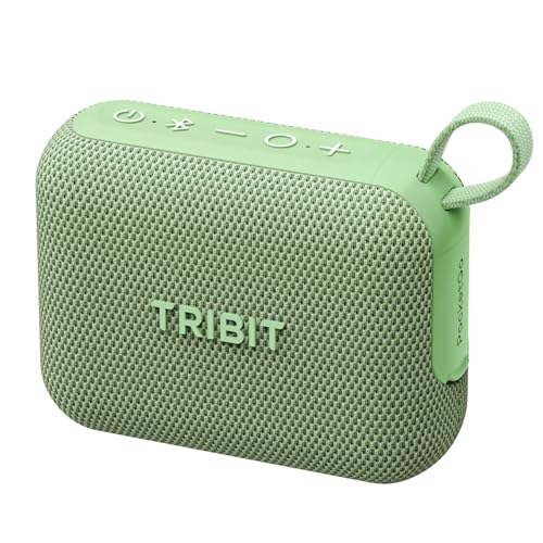 Tribit PocketGo Bluetooth Shower Speaker, IP68 Waterproof/Dustproof, Portable Speaker with 20H Playtime, Wireless, BT6.0, Supports TF Card, Electronic