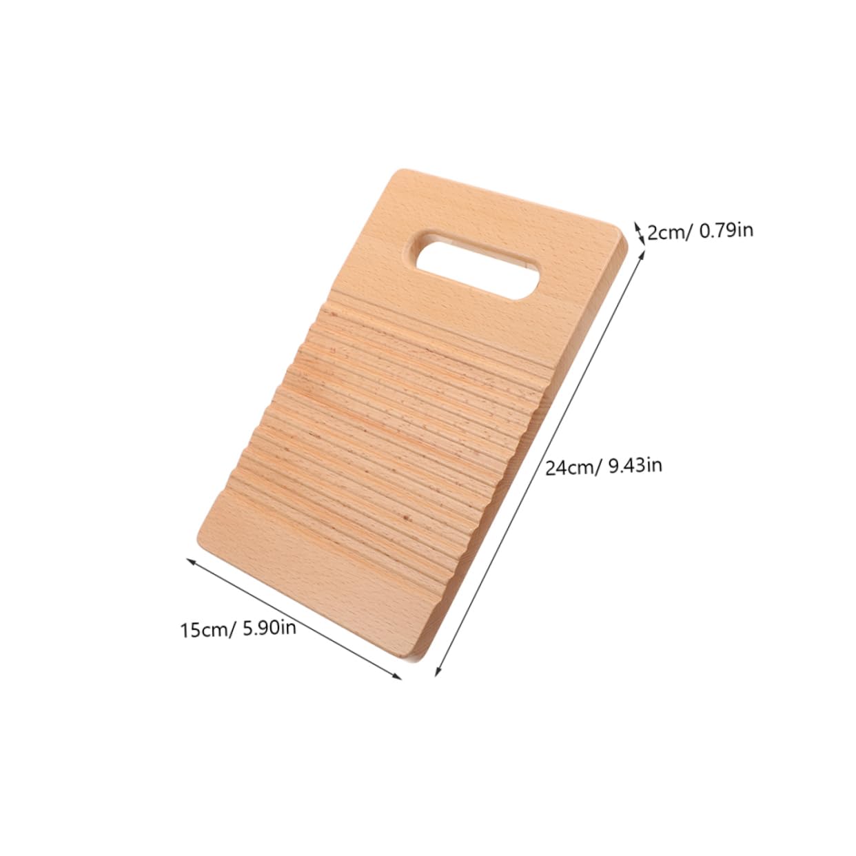 Parliky 2pcs Kids Mini Washboard Hand Washing Clothes Toy Montessori Educational Beech Laundry Scrub Board