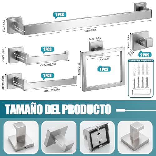 Accesorios para baño de acero inoxidable 17 Imagen adicional