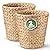 84ECO 2-Pack Wicker Trash Cans, Wicker Waste Basket for Bathroom, Rattan Trash Can