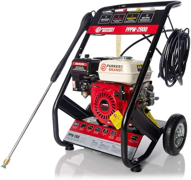 ParkerBrand Petrol Pressure Jet Washer - 6.5HP Engine - 2900 PSI