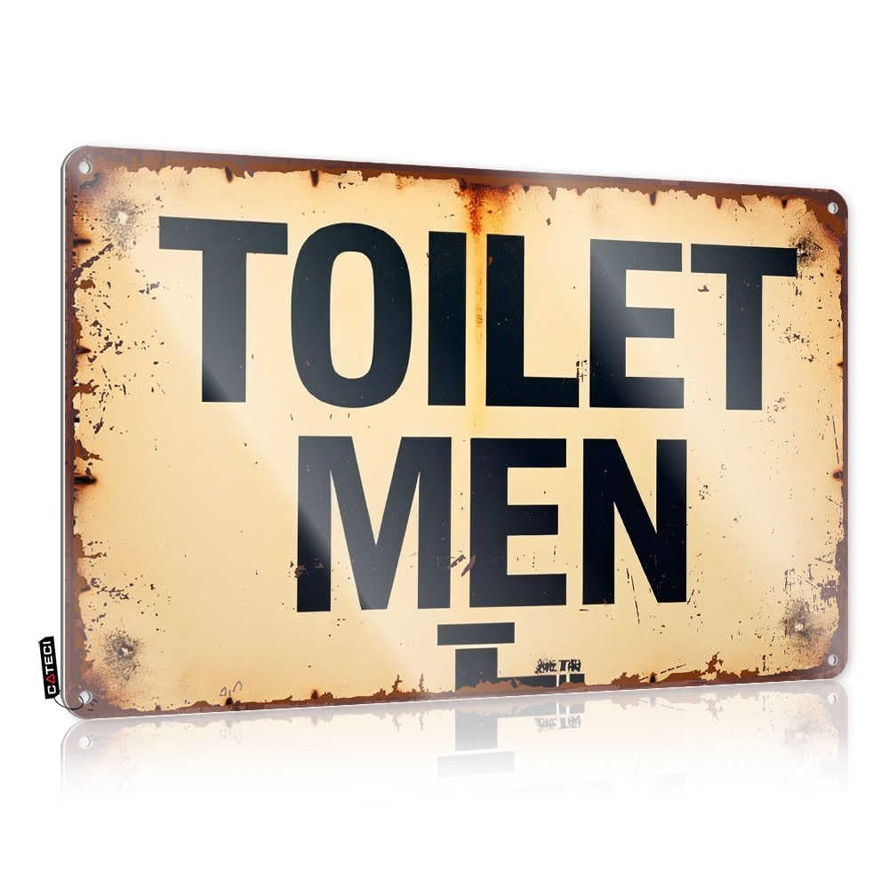 Fzfn Men's Colour Farmhouse Signs Accessory Nice Restroom Sign For Deck - Housewarming Customizable(30X40cm)