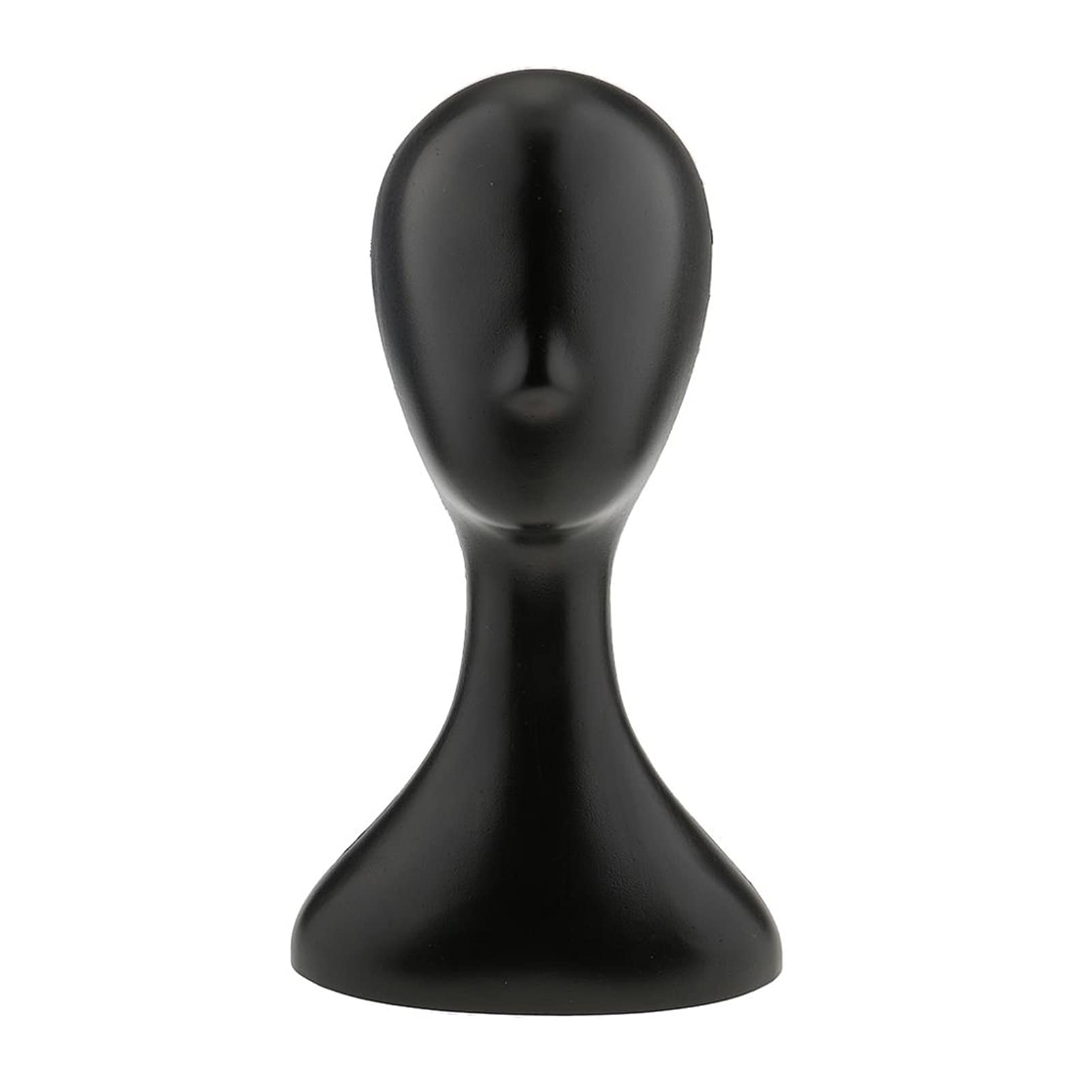 Pro Samica Plastikowa Streszczenie Manekin Manikin Head Model Wig Włosy Wyświetlacz Stojak Okulary Kapelusz Cap Biżuteria Wyświetlacz Stander(Nero)