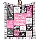 Geschenke für Frauen, Geburtstagsgeschenk für Frau, Personalisierte Kuscheldecke Geschenk für Mama, Mädchen, Freundin, Lustige Geschenk Geburtstag zum Muttertag Geburtstag Valentinstag Weihnachten