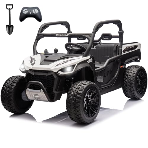 sopbost 2 Seater 24V Kids UTV with Electric Dump Bed, Remote...