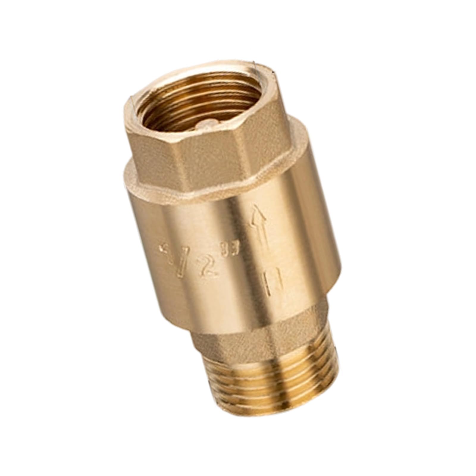 Rgybao Outflow Thickened Brass Not Return Fitting Easy Installation Backflow Preventer For Water Supply And Hvac Applications Return Fitting