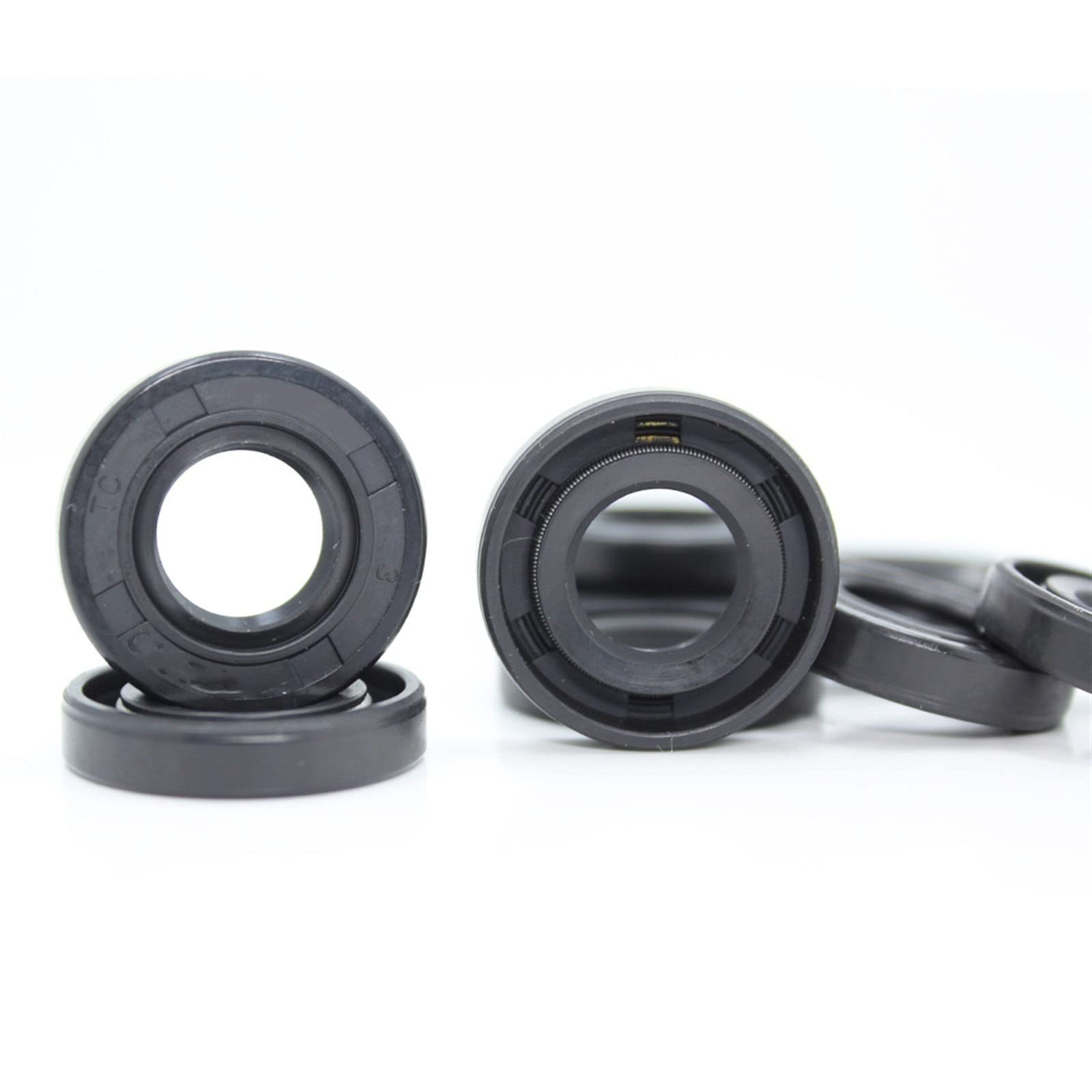 Seal Washer 10pcs ID 5mm Oil Seal Gasket, TC Type 5 * 15/16/17/18/19/22 Mm Bearing Accessories Radial Shaft NBR Oil Seals Gasket Lip (Size : 5x22x7 mm)