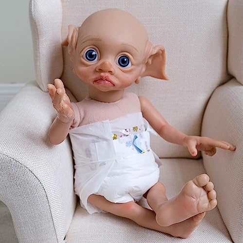 Muñeca Reborn de 17 pulgadas iCradle estilo Elfo hecha a mano miniatura 1