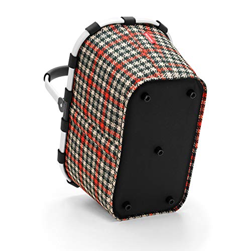 reisenthel Carrybag Fabric Picnic Tote, Sturdy Lightweight Basket for Shopping and Storage, Glencheck Red