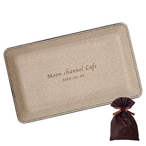 PU レザー キャッシュトレイ 名入れ