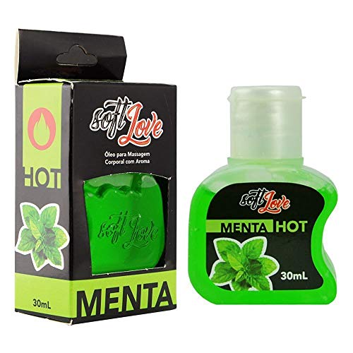 GEL OLEO COMÉSTIVEL PARA MASSAGEM 30ML MENTA - SOFT LOVE