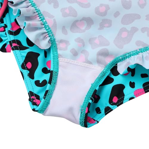 Image of XFGIRLS Baby /Toddler Girls Swimsuit Long Sleeve One-Piece Bathing Suit Rash Guard for Kids UPF 50+ Swimwear