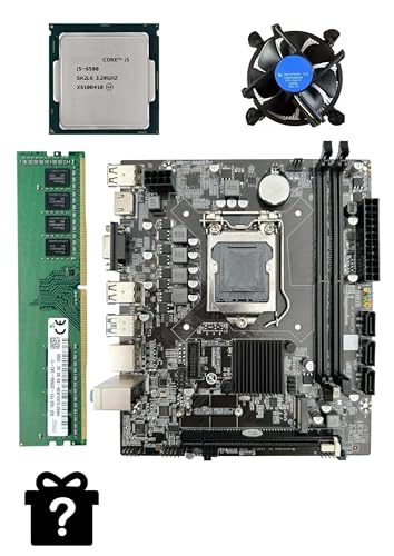 Image of H110 Motherboard Combo- i5-6500 Processor, 8GB DDR4 RAM, Mysterious Gift, Free CPU Fan.