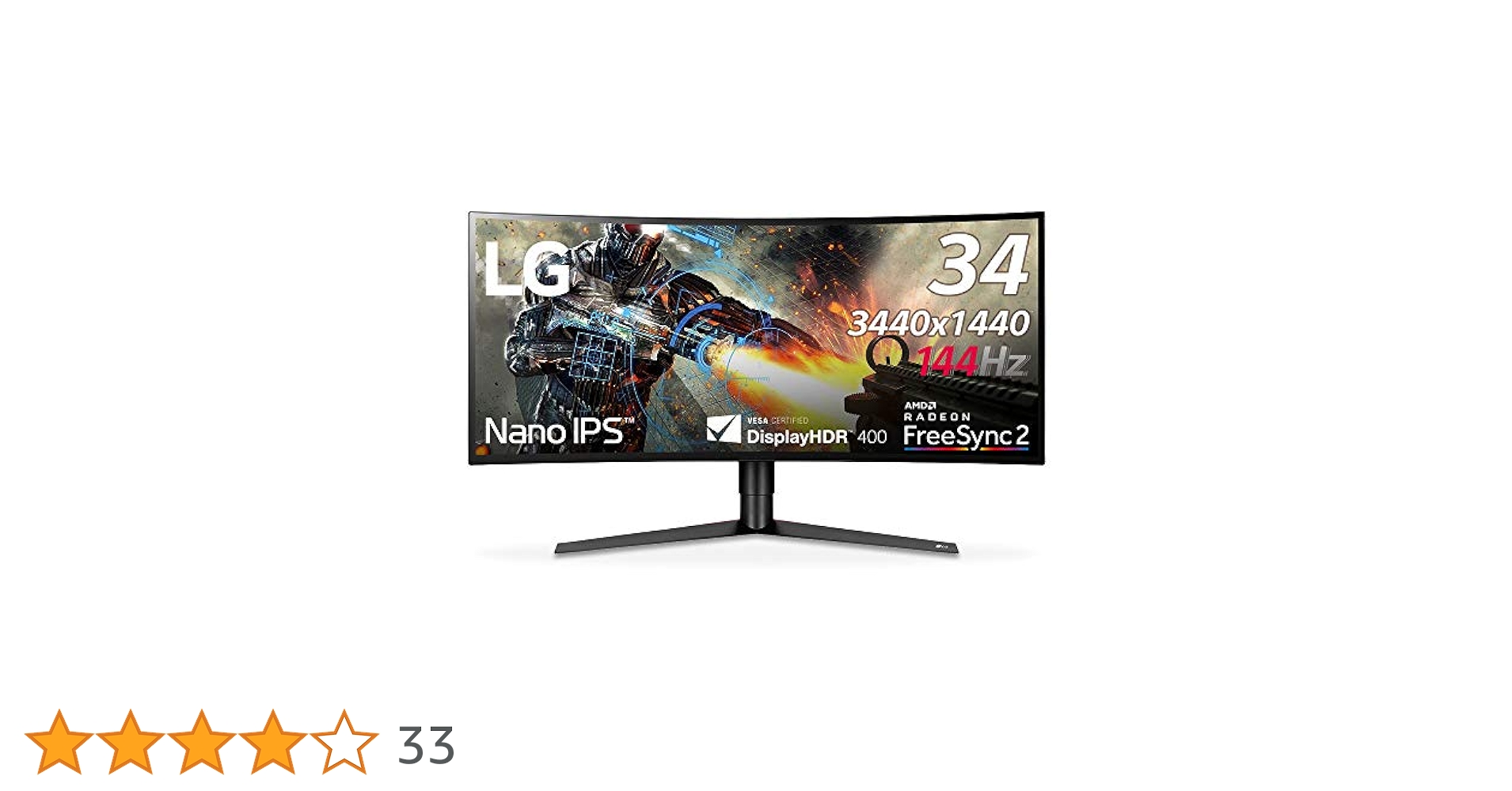 ジャンク  LG　34GK950F ゲーミングモニター ジャンク品】LG ゲーミングモニター 34GK950F-B