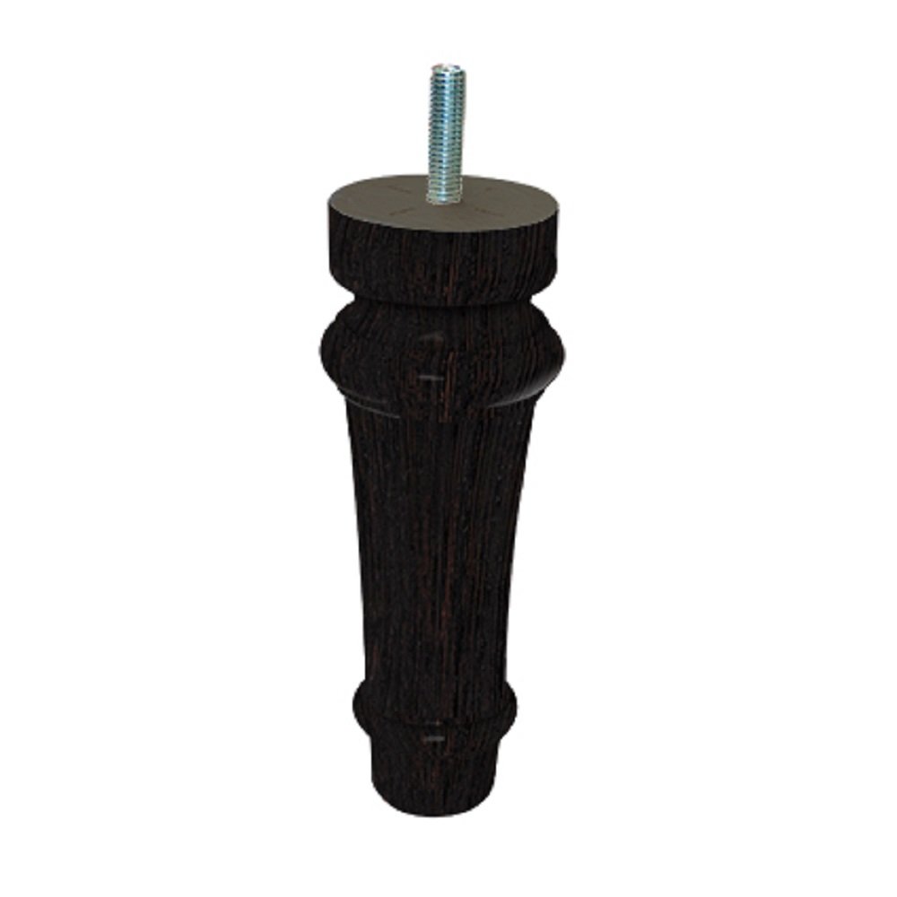 MARGOT 3700527863597 Royal Louis XVI Set of 4 Wenge Wood Bed Legs Height 15 cm, 5,5 x 5,5 x 15 cm - Image 2