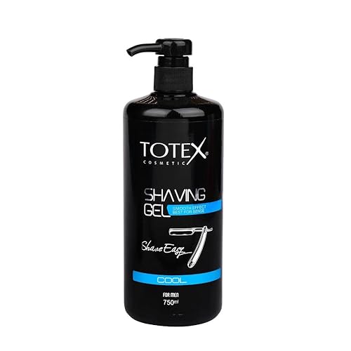 Totex Cool Shave Gel Fórmula Profesional Efecto Suave Sensible Mejor Para Sentido Con Bomba Fácil Uso Económico Para Hombres y Mujeres 25.4 fl oz