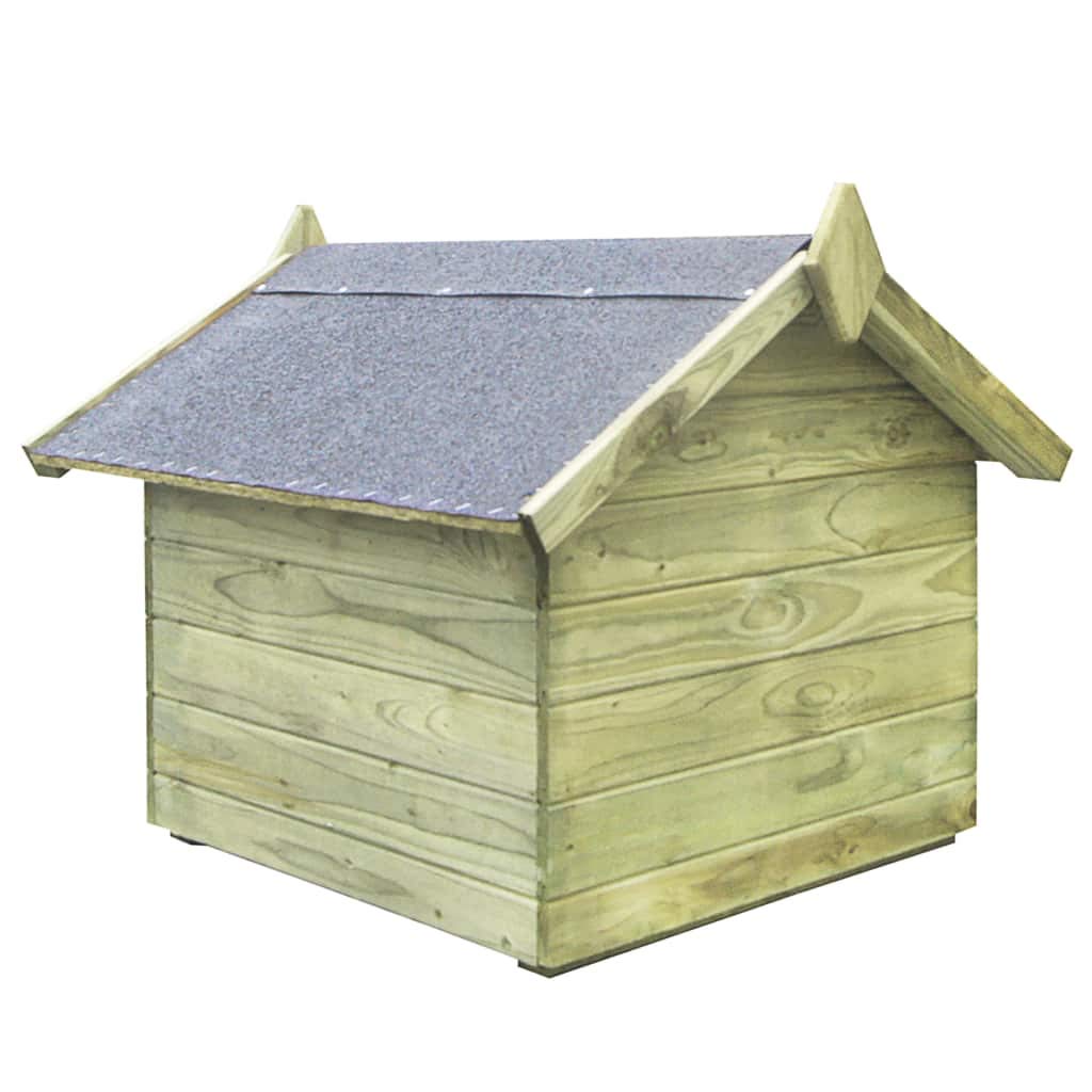 Festnight Cuccia per Cane da Esterno con Tetto Apribile Cuccia Casetta per Animali in Legno di Pino impregnato 74 x 78,5 x 61,5 cm Canile Villa per Cani