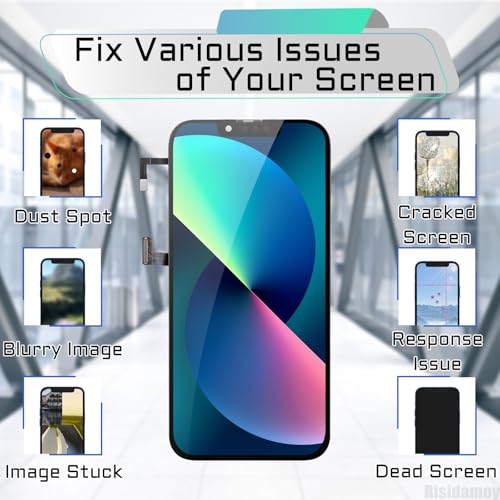 Risidamoy for iPhone 13 Pro Screen Replacement 6.1'' LCD with Earpiece by Risidamoy - Image 4