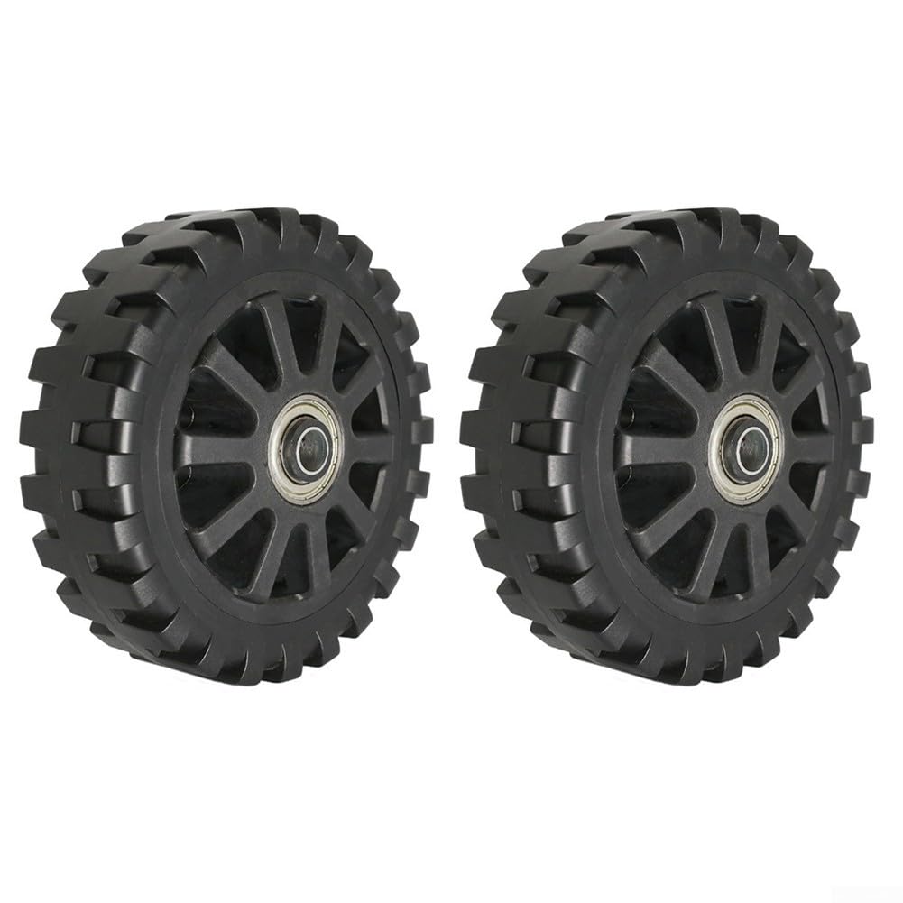 2 Ruote Silenti 6 Pollici per Barbecue Grill Sostituzione | Silenzioso, rotazione , diametro 150mm, altezza 45mm, foro 8-10mm, uso esterno