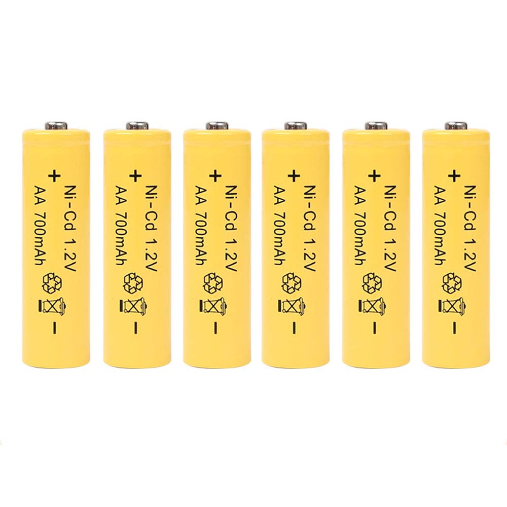 Pilas AA Recargables 500 Veces 700Mah, 1,2 V 2A Batería Neutrales para Mandos A Distancia Juguetes Electrónicos,12pcs