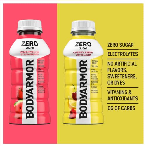 Image of BODYARMOR ZERO Watermelon Strawberry /Cherry Lemonade Variety, 12 Oz (16 Pk)