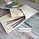 tumuarta Aquarell Skizzenbuch, 300g, 100% Baumwolle, 19x13 CM, 24 Blatt, 48 Seiten, Feinkorn, Säurefrei, Aquarellbuch, Aquarell-Notizbuch zur Verwendung als Reiseskizzenbuch
