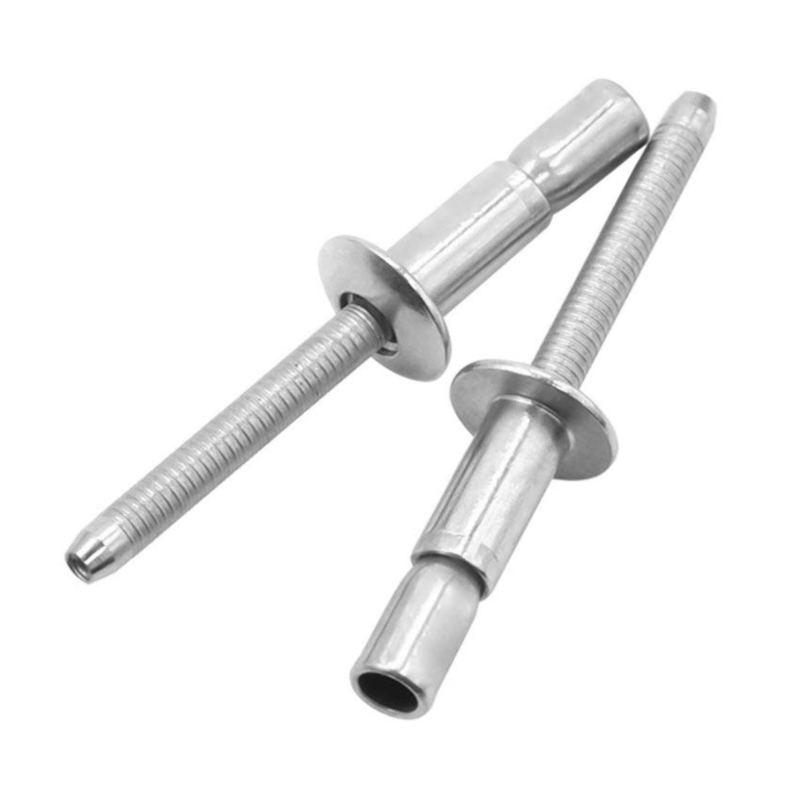 50 Pièces Rivets Aveugles Acier Inoxydable, Serrure Extérieure Rivets Pop