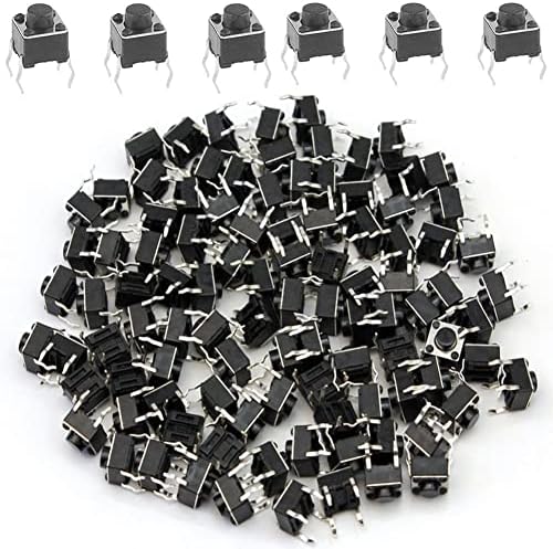 Interruttori Tattili Momentanei - 160 Pezzi, 4 Pin SMD PCB, Con Tappi, Per Arduino E Progetti Elettronici - Foto 3