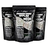 Survival Grocery® Freeze Dried Apples - Non-GMO, Gluten-Free, Unsweetened Diced Apple Pieces - Natural Freeze Dried Fruit For Oatmeal, Granola, Smoothies, Baking Or On-the-go Snacking (12 oz./3 Bags)