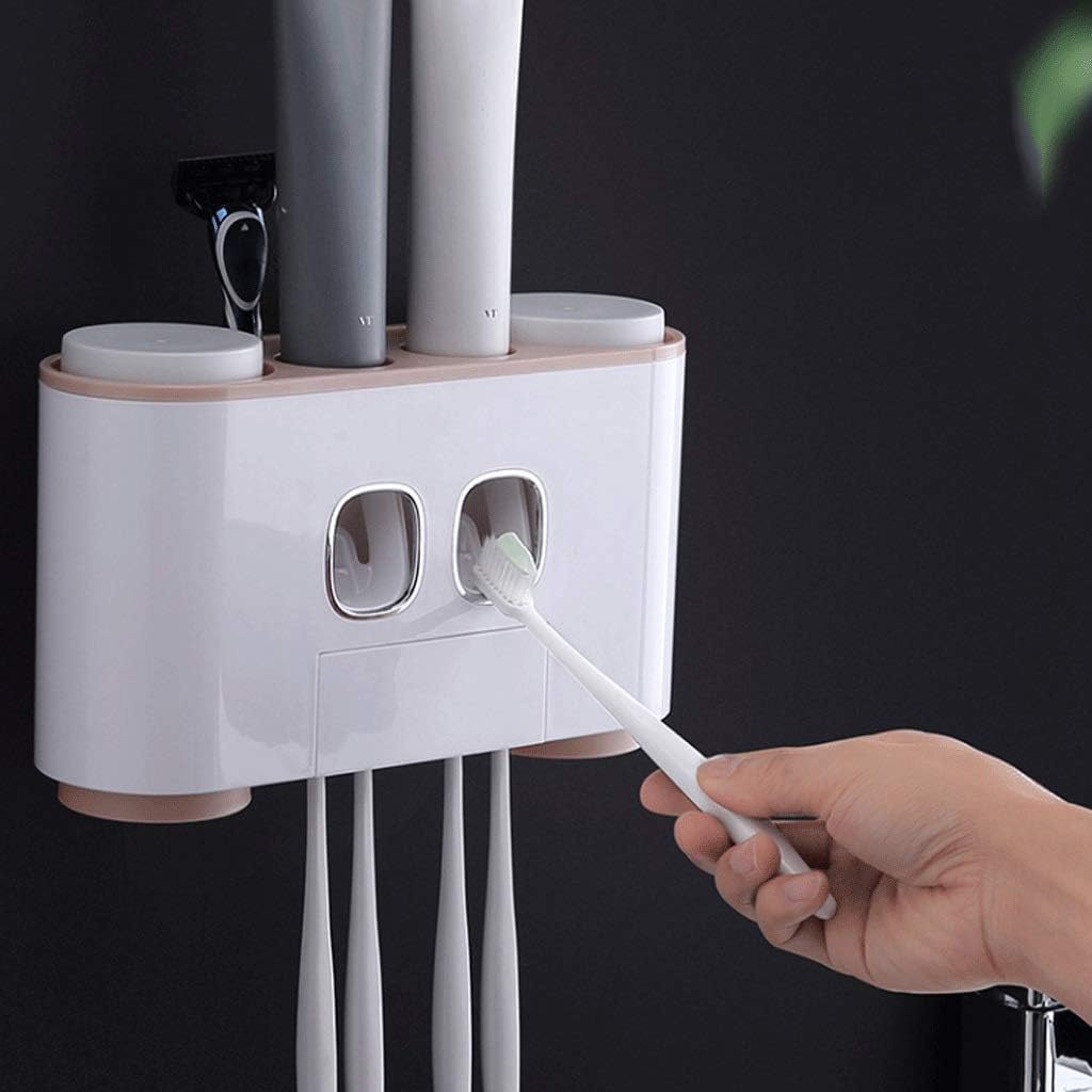 Plastic Toothbrush Cup Holder, Wall-Mounted, Wash Set Mug, Size 24.5x15.6 Cm