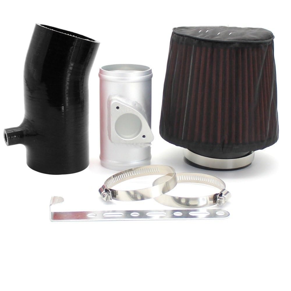 Kit de admisión frío Kit de filtro de entrada de aire frío de alto flujo para tubo de entrada de aire de coche Compatible con 3 6 CX-4 1.5L 2.0L 2.5L Filtro de Aire